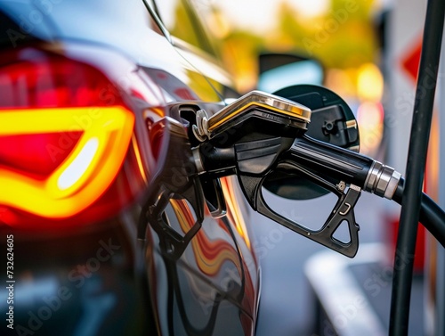 Close-Up of Car Refueling