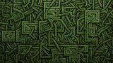 Intricate green celtic patterns background for design projects and decorative purposes