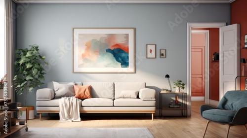 AI Paint Visualizer, painting technology, customers can visualize paints and room concept before working, AI generated © AUNTYANN
