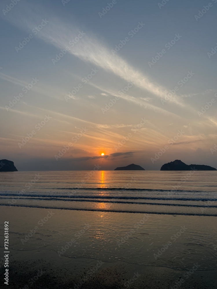 Sunrise, sea, sky and sand Sunrise, sea, sky and sand
