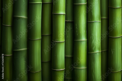Beautiful green bamboo background 