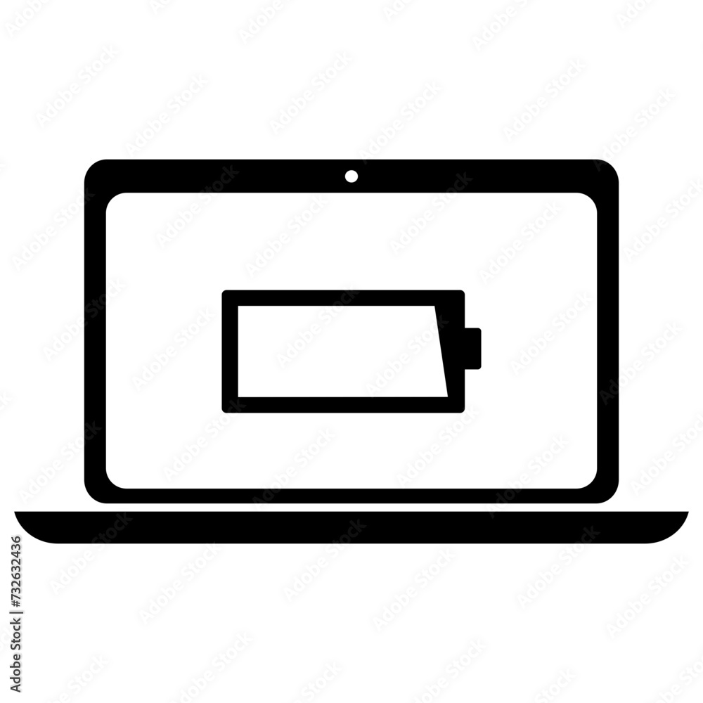 Laptop Battery Charging Filled Icon | Charging Icon | laptop Battery Charging | laptop Battery Charging Level Indicator [90%]