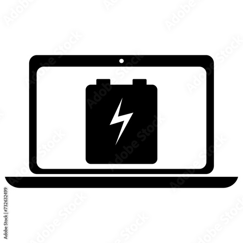 Laptop Battery Charging Filled Icon | Charging Zinc Carbon laptop Charging Symbol | Charging Icon