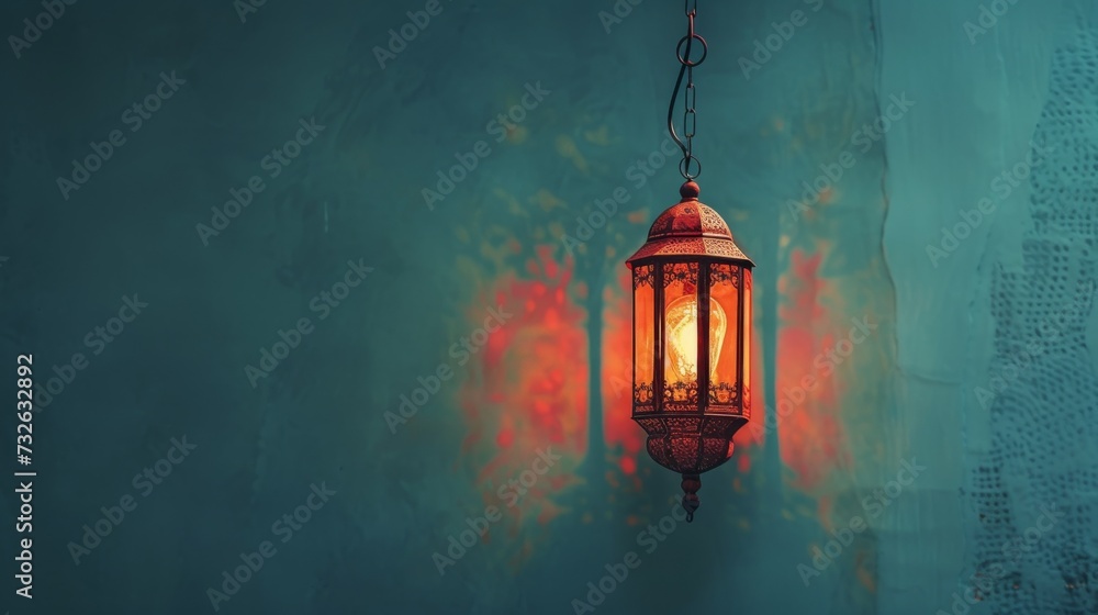 Minimalist Islamic Ramadan lantern background Minimalist Islamic Ramadan lantern background