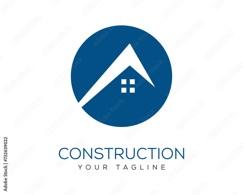 Vector real estate logo design concept Vector real estate logo design concept