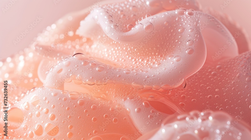 Dive into the close-up world of skincare with a captivating image of lotion bubbles, an essential raw material for radiant skin, embodying beauty and purity Dive into the close-up world of skincare with a captivating image of lotion bubbles, an essential raw material for radiant skin, embodying beauty and purity