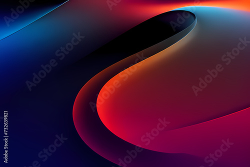 Abstract Dark Orange Background. colorful wavy design wallpaper. creative graphic 2 d illustration. trendy fluid cover with dynamic shapes flow.