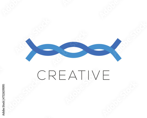 Vector infinity logo design