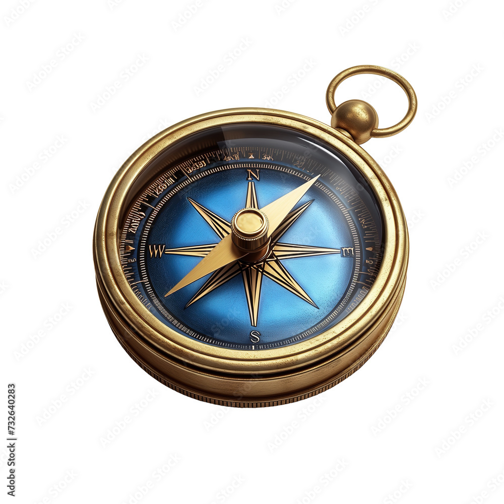 Compass 3d icon isolated on transparent background Compass 3d icon isolated on transparent background