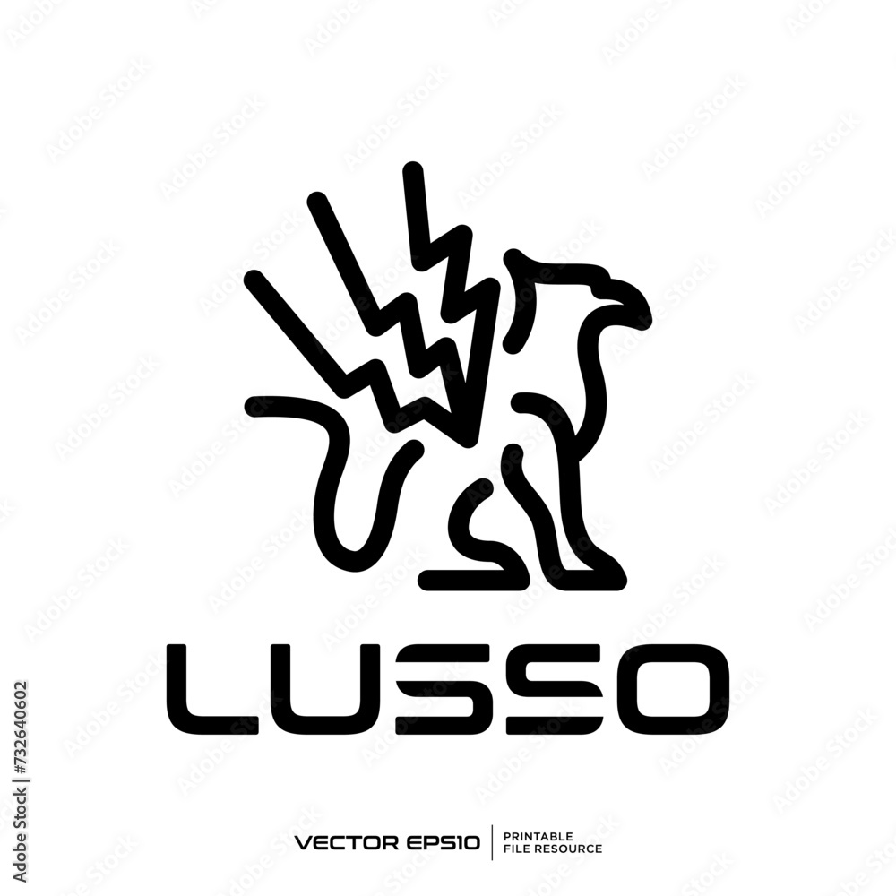 Abstract line logo vector illustration Abstract line logo vector illustration