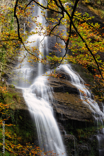 Uguna waterfalln in autumn photo