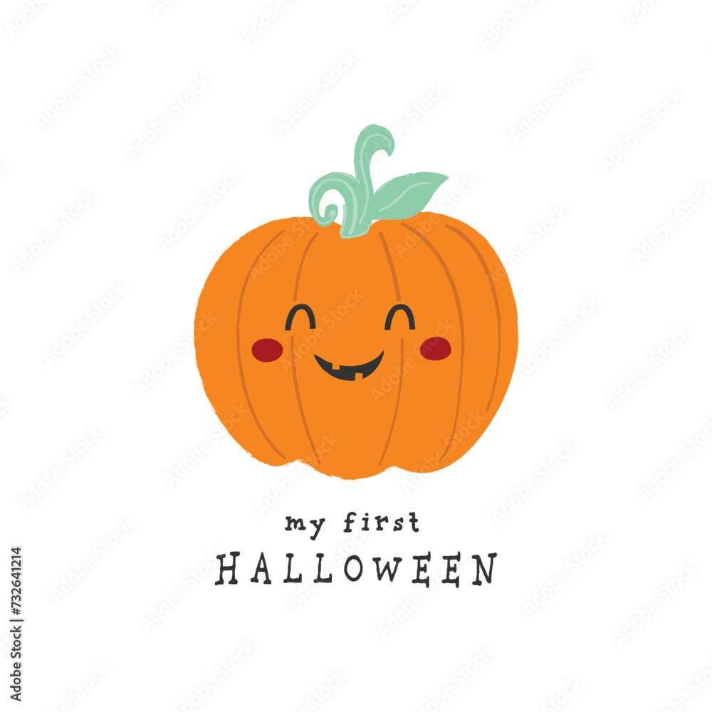 cute baby halloween pumpkin vector cute baby halloween pumpkin vector