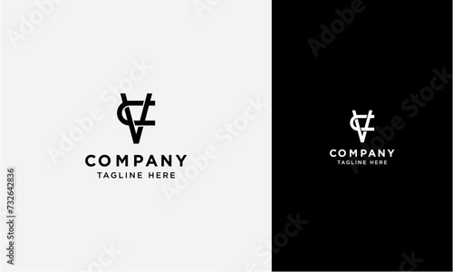 VC or CV initial logo concept monogram,logo template designed to make your logo process easy and approachable. All colors and text can be modified photo