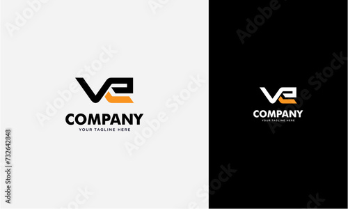 VE initial logo concept monogram,logo template designed to make your logo process easy and approachable. All colors and text can be modified