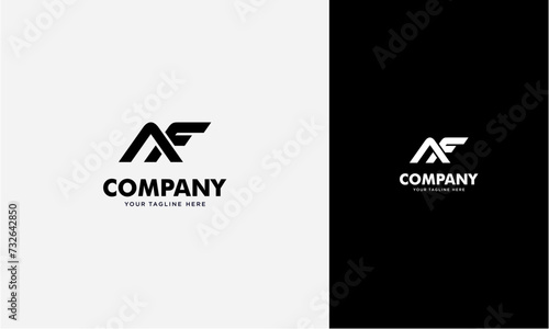 AF initial logo concept monogram,logo template designed to make your logo process easy and approachable. All colors and text can be modified photo