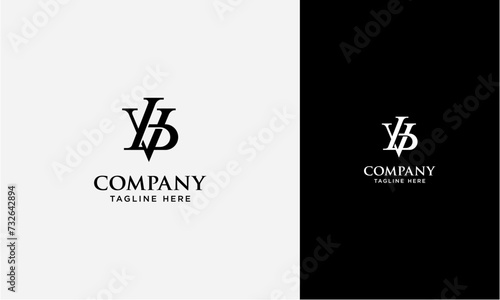 VB or BV initial logo concept monogram,logo template designed to make your logo process easy and approachable. All colors and text can be modified photo