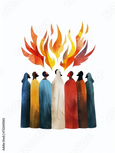 Pentecost: The Holy Spirit Descends Generative AI