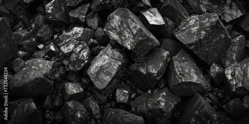 Coal Pile - Industrial Energy Source Generative AI