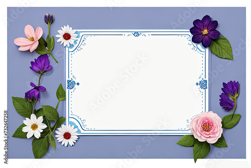 framework for photo or congratulation