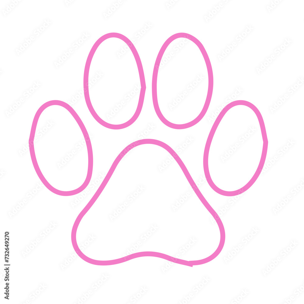 Animal paw Print Icons Animal paw Print Icons