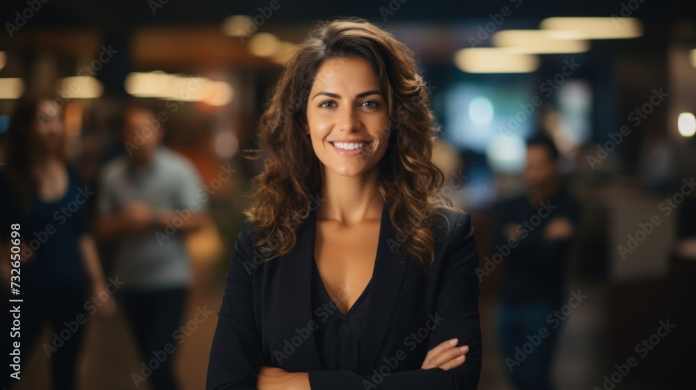 Confident Business Woman Portrait Generative AI Confident Business Woman Portrait Generative AI