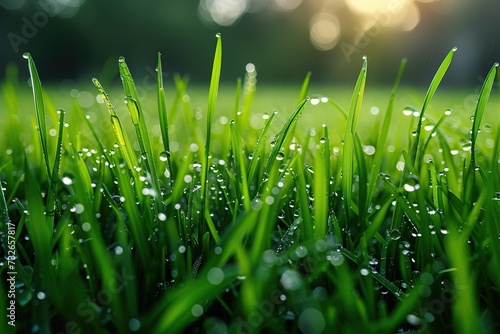 grass dew rain macro fresh green eco