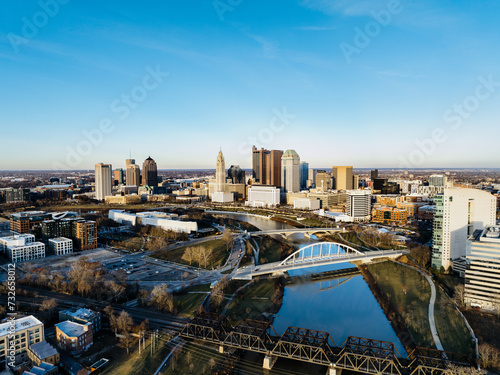 Εκτύπωση καμβά Downtown Columbus Ohio