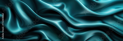 Wallpaper Mural dark blue silk satin Flat shiny fabric. Soft folds. Elegant background with space for design. Web banner. Flat lay on table, top view. Birthday, Christmas, Valentine's Day, New Year. Torontodigital.ca