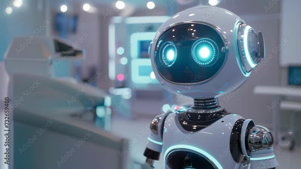Robotic Healthcare Professional at Work. Generative ai Robotic Healthcare Professional at Work. Generative ai