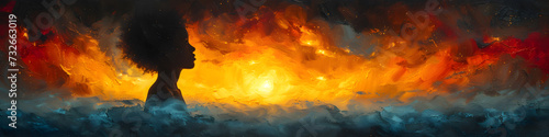 Harmony of Joy: A Symphony of Abstraction and Illustration in Bright Colors created by AI