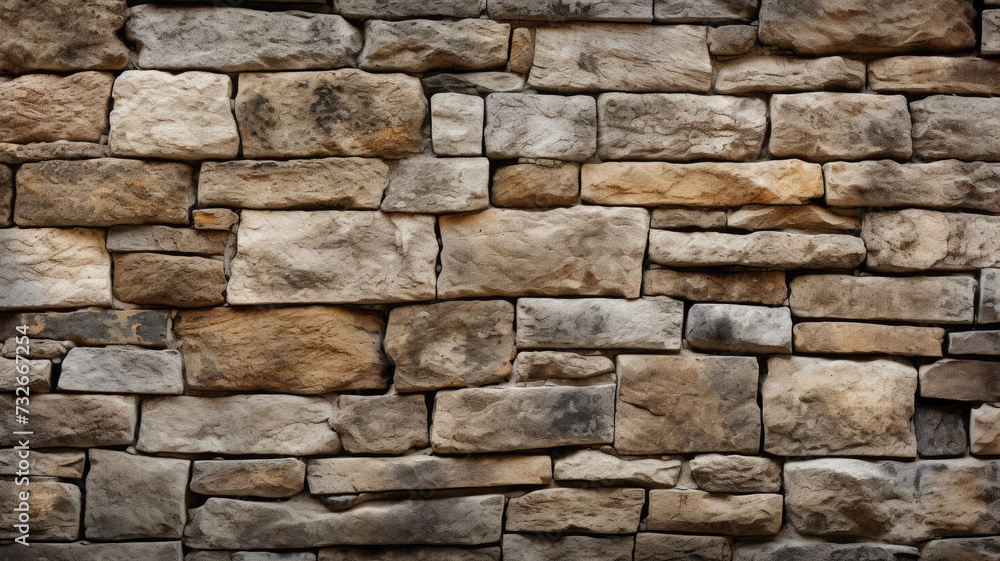 Medieval Stone Wall with Textured Surface