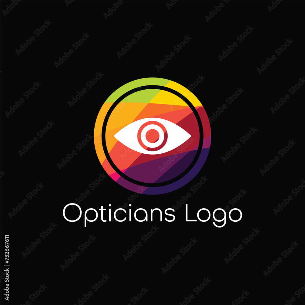 eyes optical logo design vector eyes optical logo design vector