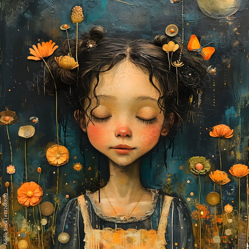 Harmony of Joy: A Symphony of Abstraction and Illustration in Bright Colors created by AI