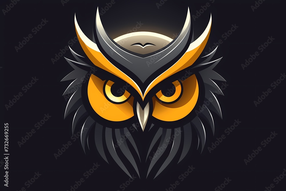 A wise owl face logo representing wisdom and knowledge