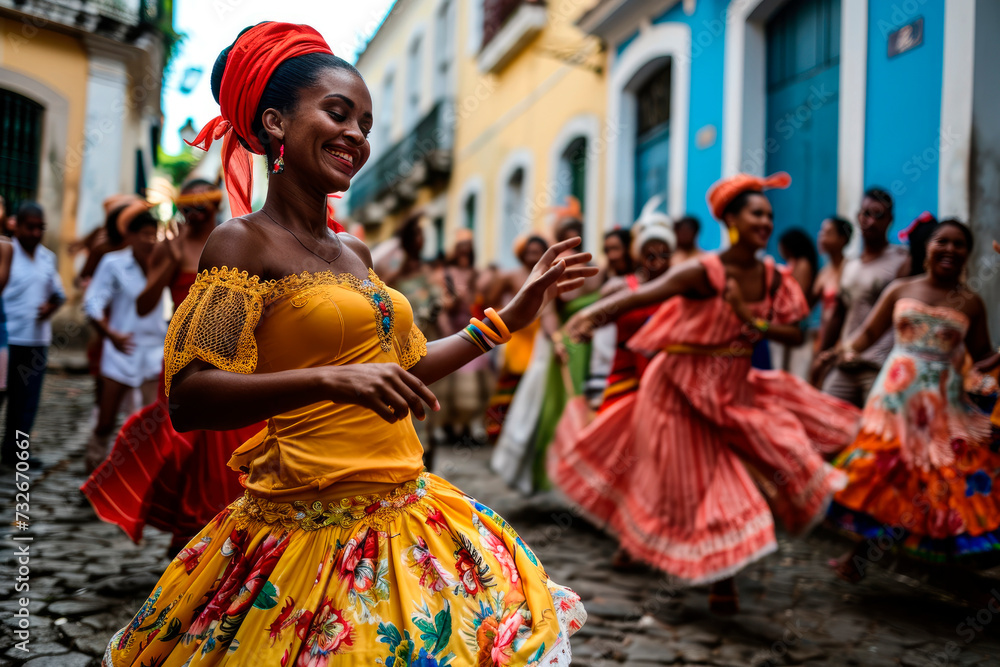 Vibrant Colors and Traditional Music: A Journey Through Brazilian Dance in S. Salvador