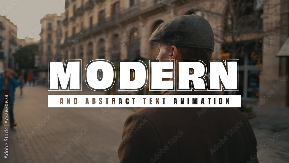 Modern Animation With Text Modern and Abstract Text Animation Stock Template | Adobe Stock