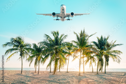modern airliner arrives abo...