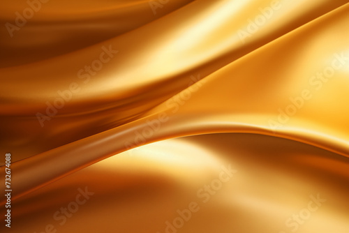 Background golden tone gradient Bokeh overlay abstract background bright creative, waves of fabric, template luxurious cloth festivals,Glossy smooth texture, flowing, curve lines wallpaper