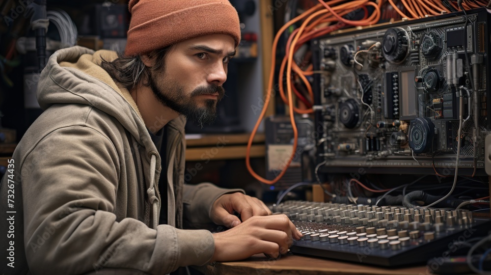 person working on a computer person working on a computer