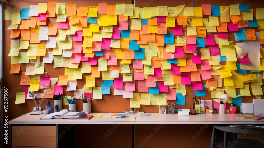 the brainstorming wall