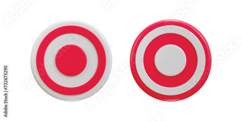 3d recording icon illustration set