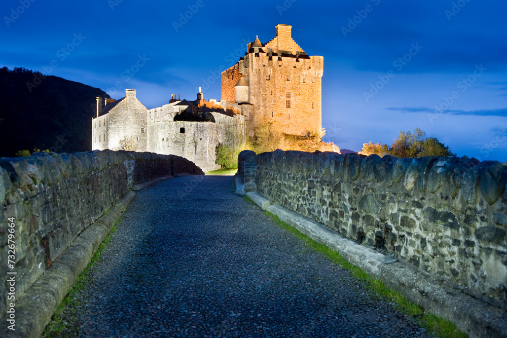 Europa, Grossbritannien, Schottland, Inverness-shire, Eilean Donan Castle, Brücke
