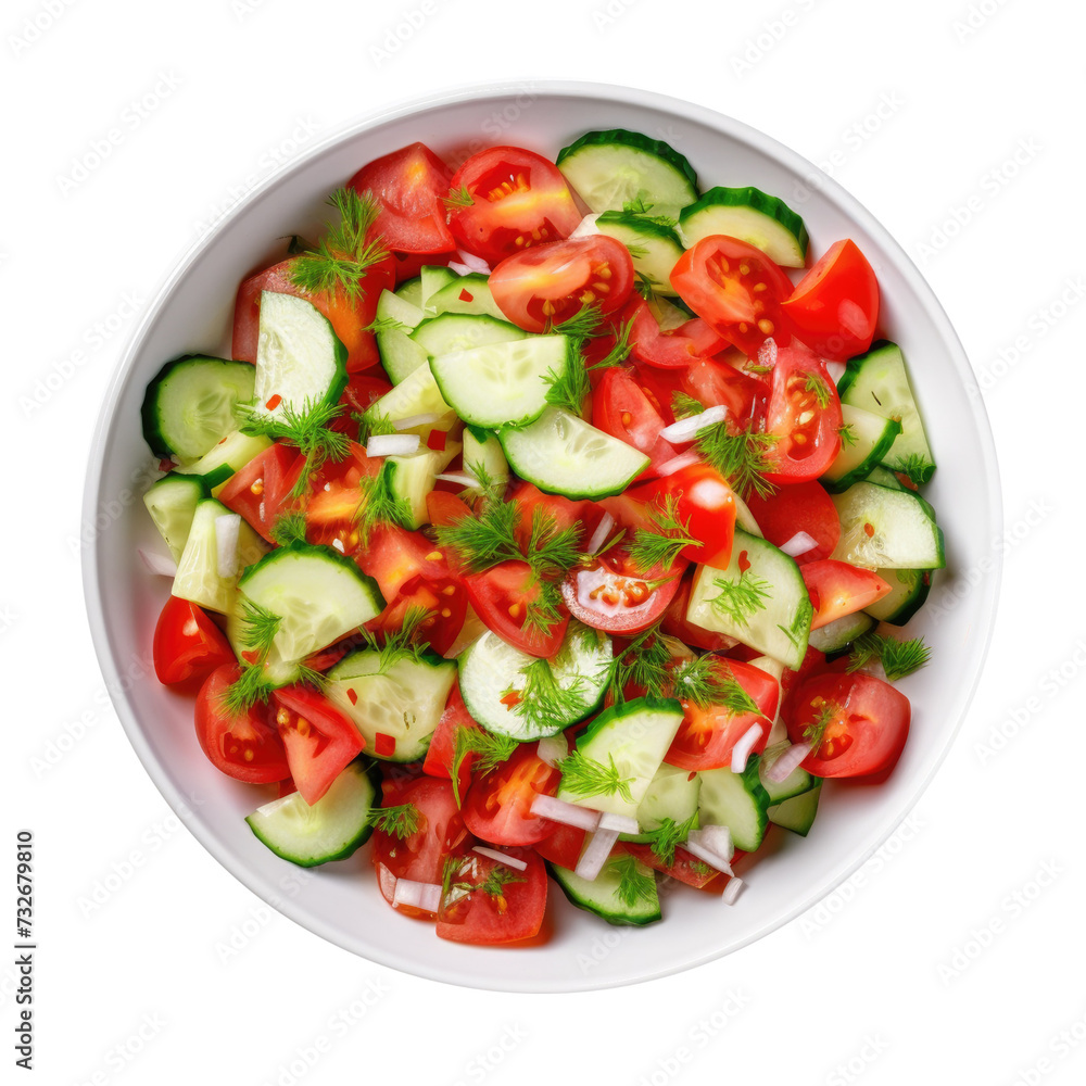 Delicious Greek Salad Isolated on a Transparent Background Delicious Greek Salad Isolated on a Transparent Background