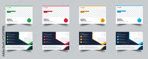 Modern Creative Corporate Post Card Template, Vector Template for Opening Invitation Editable, Professional Business Postcard Design, Event Card Design, Invitation Design, Direct Mail EDDM Template
