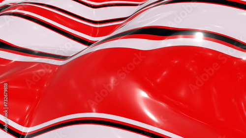 Abstract colorful glossy background in 3d rendering © Graphicyano8