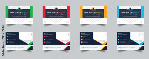 Modern Creative Corporate Post Card Template, Vector Template for Opening Invitation Editable, Professional Business Postcard Design, Event Card Design, Invitation Design, Direct Mail EDDM Template