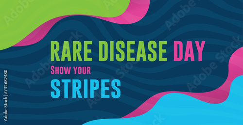 Rare Disease awareness month design concept, Rare Disease Day is an awareness event that takes place every year on the last day of February