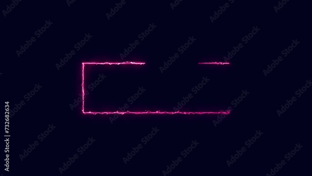 Abstract Neon frame on a transparent background. Luminous banner animation. Neon frame. Abstract background with neon frame pattern LED. 4K video animation on a transparent background. Abstract Neon frame on a transparent background. Luminous banner animation. Neon frame. Abstract background with neon frame pattern LED. 4K video animation on a transparent background.