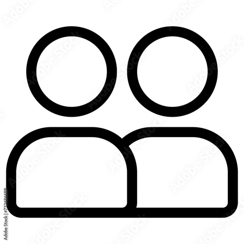 people icon, simple vector design