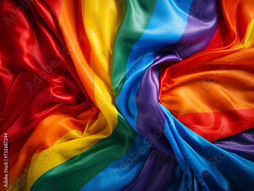 macro photography, pride flag, rainbow flag